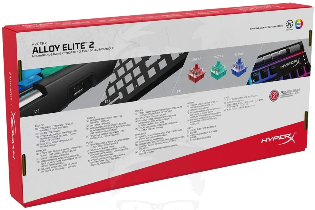 HyperX Alloy Elite 2 – Mechanical Gaming Keyboard, HyperX Alloy Elite 2 – Mechanical Gaming Keyboard,